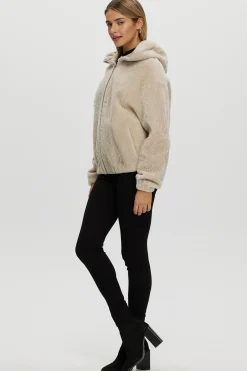 Reversible Shearling Lamb Zip Parka