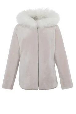 Reversible Shearling Lamb Zip Parka