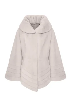 Reversible Textured Shearling Lamb Jacket