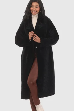 Reversible Textured Shearling Lamb Short Coat