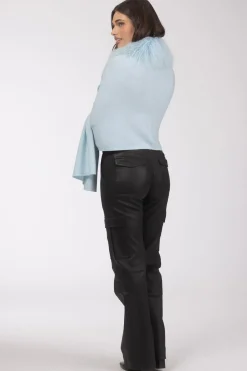 Select Cashmere And Merino Wool Blend Stole With Select Mongolian Lamb Trim