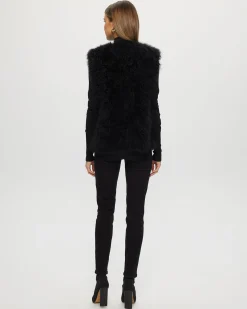 Select Cashmere Goat Collarless Vest