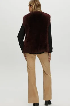 Select Cashmere Goat Collarless Vest