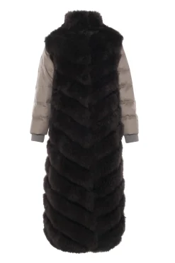 Select Cashmere Goat Diagonal Coat With Loro Piana Cashmere Sleeves And Back