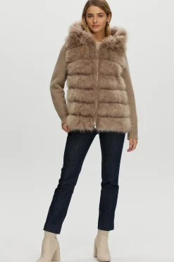Select Cashmere Goat Parka With Loro Piana Cashmere Sleeves And Back