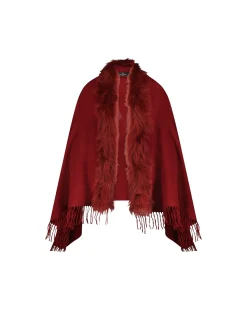 Select Cashmere Stole With Toscana Shearling Lamb Trim