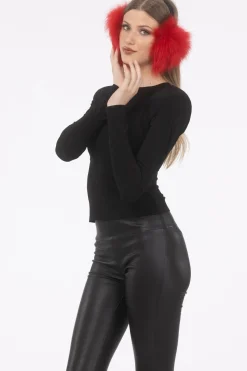 Select Lamb Earmuffs With Leather Frame