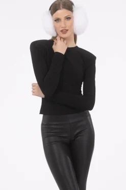 Select Lamb Earmuffs With Leather Frame