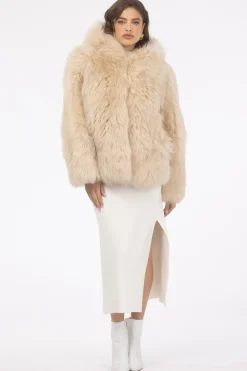 Select Lamb Hooded Jacket