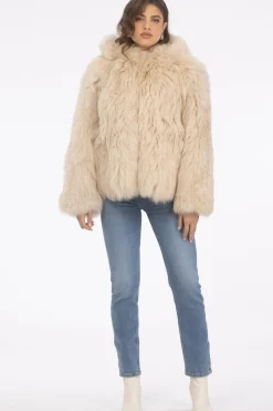 Select Lamb Hooded Jacket