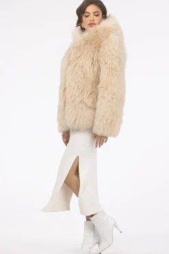 Select Lamb Hooded Jacket