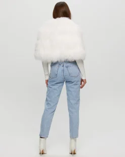 Select Lamb Stole With Grosgrain Ribbon