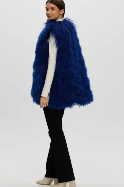 Select Mongolian Goat Zip Vest