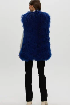 Select Mongolian Goat Zip Vest