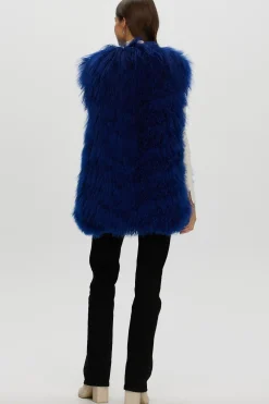 Select Mongolian Goat Zip Vest