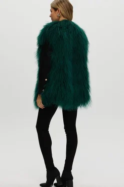 Select Mongolian Goat Zip Vest