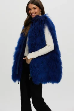 Select Mongolian Goat Zip Vest