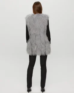 Select Mongolian Lamb Vertical Layer Vest