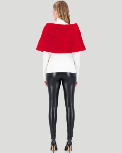 Select Shearling Lamb Capelet