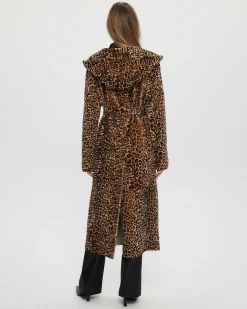 Select Shearling Lamb Coat With Hood