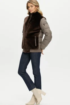 Select Shearling Lamb Jacket With Loro Piana Cashmere & Wool Down Sleeves And Back