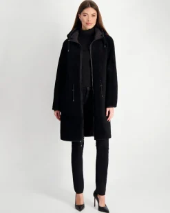 Select Shearling Lamb Parka Reversible To Nylon