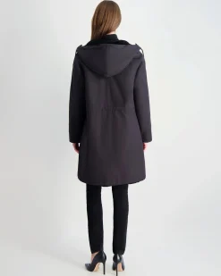 Select Shearling Lamb Parka Reversible To Nylon