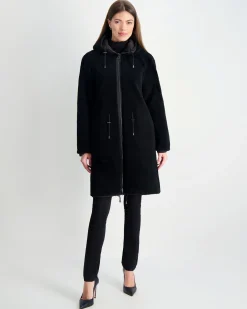 Select Shearling Lamb Parka Reversible To Nylon