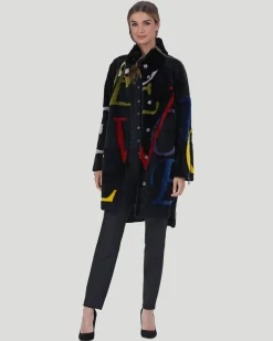 Select Shearling Lamb Stroller With LOVE Intarsia