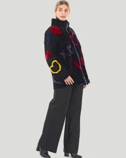 Select Shearling Lamb Zip Jacket