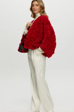 Select Shearling/Suede Lamb Floral Embroidered Jacket Reversible To Loro Piana Cashmere & Wool