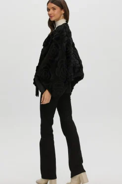 Select Shearling/Suede Lamb Floral Embroidered Jacket Reversible To Loro Piana Cashmere & Wool