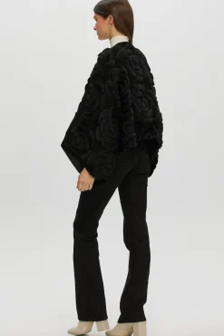 Select Shearling/Suede Lamb Floral Embroidered Jacket Reversible To Loro Piana Cashmere & Wool