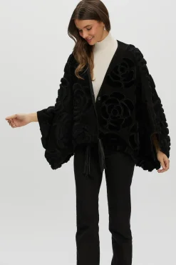 Select Shearling/Suede Lamb Floral Embroidered Jacket Reversible To Loro Piana Cashmere & Wool