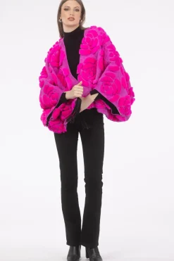 Select Shearling/Suede Lamb Floral Embroidered Jacket Reversible To Loro Piana Cashmere & Wool