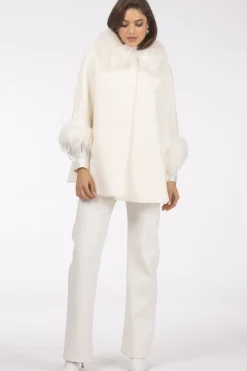 Select Wool Cape With Select Lamb Collar And Cuffs