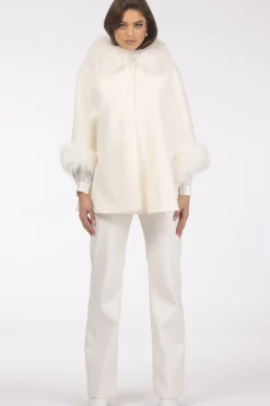 Select Wool Cape With Select Lamb Collar And Cuffs