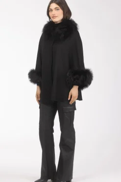 Select Wool Cape With Select Lamb Collar And Cuffs