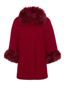Select Wool Cape With Select Lamb Collar And Cuffs