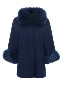 Select Wool Cape With Select Lamb Collar And Cuffs