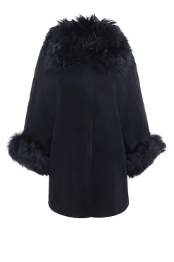 Select Wool Cape With Select Lamb Collar And Cuffs