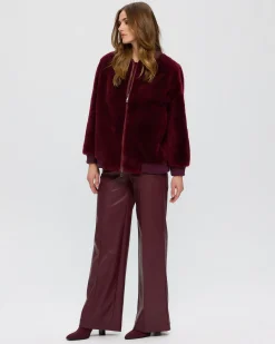 SHEARED CASHMERE GOAT BOMBER JACKET