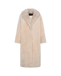 Sheared Select Cashmere Goat Coat With Select Cashmere Goat Collar