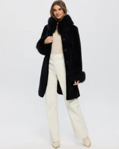 Sheared Select Cashmere Goat Jacket With Select Cashmere Goat Collar & Cuffs