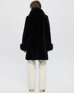 Sheared Select Cashmere Goat Jacket With Select Cashmere Goat Collar & Cuffs