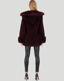 Sheared Select Cashmere Goat Parka With Select Cashmere Goat Hood Trim And Cuffs