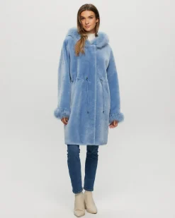 Shearling Lamb Parka With Select Cashmere Goat Trim And Cuffs
