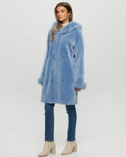 Shearling Lamb Parka With Select Cashmere Goat Trim And Cuffs