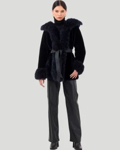 Shearling Lamb Reversible Jacket With Select Select Cashmere Goat Details