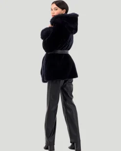 Shearling Lamb Reversible Jacket With Select Select Cashmere Goat Details